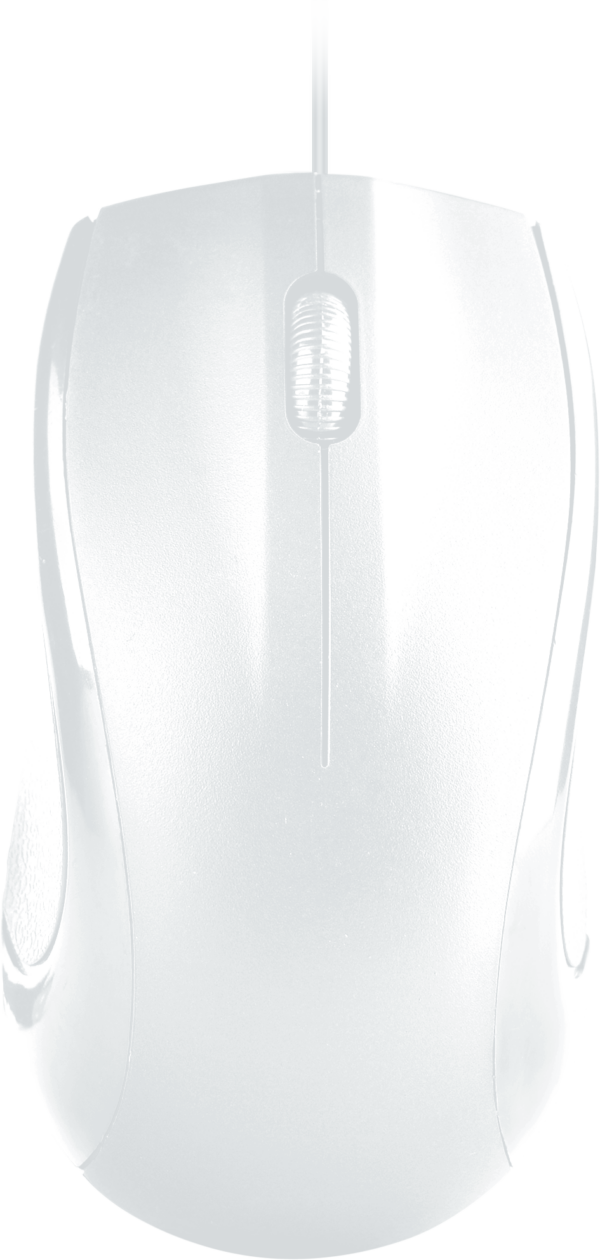 Wired Mouse for Office, Model: M203 (White)