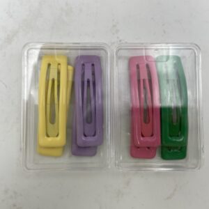 6cm Rectangle & Water Drop Hair Clips (4 pcs?