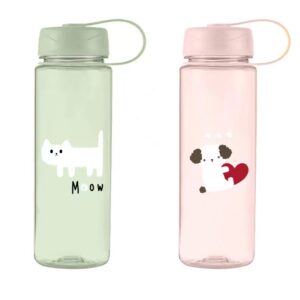 Stick Figure Puppy Series Plastic Bottle with Handle (500mL)