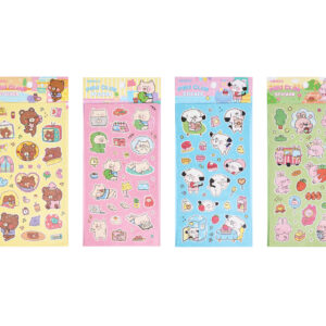 PIBU Club Colorful Stickers (4 Assorted Models)