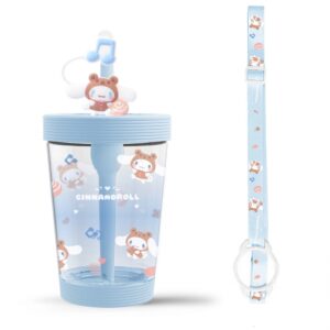 Sanrio characters Tumbler with Shoulder Strap (535mL)(Cinnamoroll)