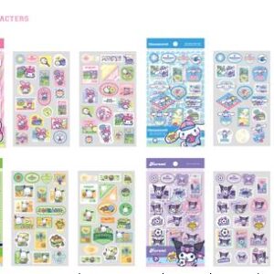 Sanrio characters Sports Collection Stamp Stickers (2 Sheets) (4 Assorted Models)