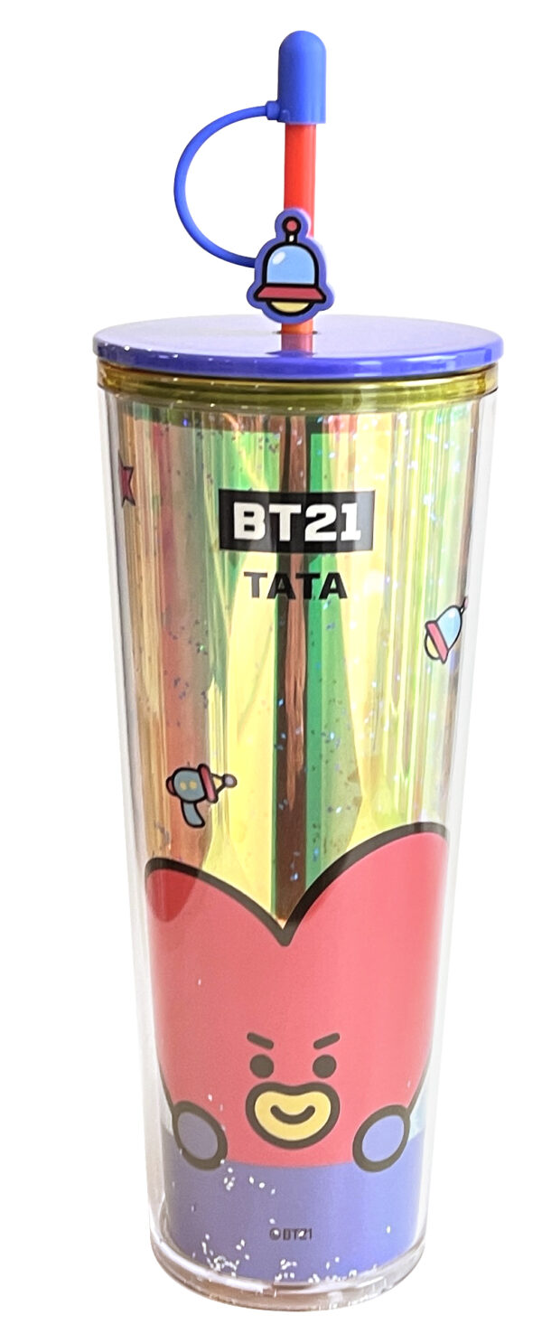 BT21 Collection Double Wall Plastic Tumbler with Straw (800mL)(TATA)