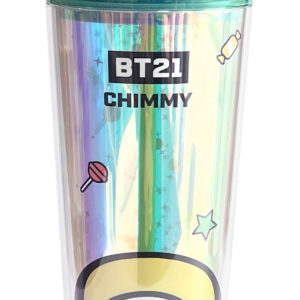 BT21 Collection Double Wall Plastic Tumbler with Straw (800mL)(CHIMMY)