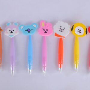 BT21 Collection Silicone Shaking Ballpoint Pen (7 Assorted Models) PDQ