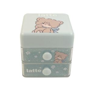 MIKKO Collection Mini Flip-lid Storage Box for Desk(latte)