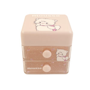 MIKKO Collection Mini Flip-lid Storage Box for Desk(mousse)