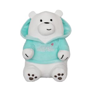 We Bare Bears Hoodie Collection Plush Toy 23CM(Ice Bear)