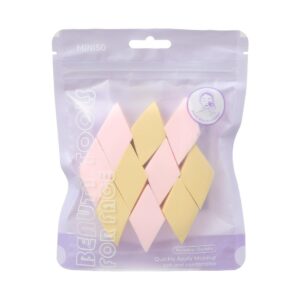 Miniso Colorful Series Rhombus Makeup Sponges Set (10 pcs)