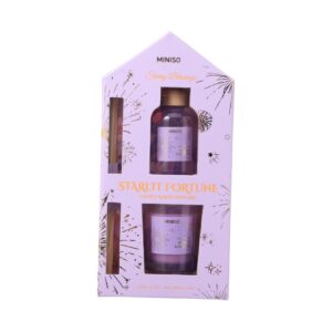 Miniso Starry Blessings Candle & Reed Diffuser Gift Box(Starlit Fortune)