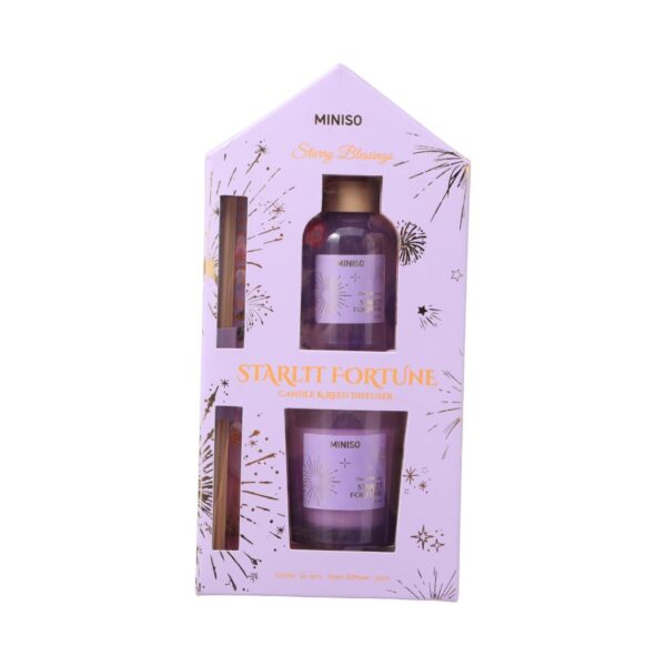 Miniso Starry Blessings Candle & Reed Diffuser Gift Box(Starlit Fortune)
