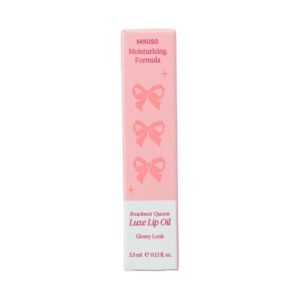 Miniso Bowknot Queen Luxe Lip Oil(Antique Red)