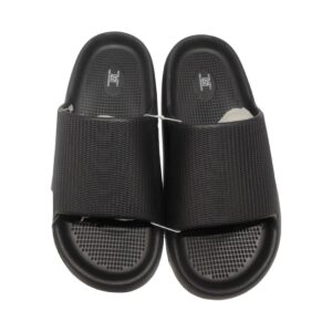 Simple and Lightweight Men's Bathroom Slippers(Black, 43-44)
