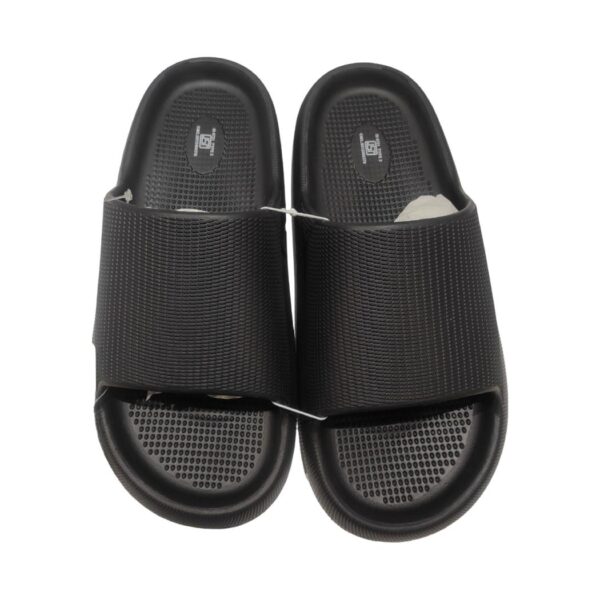 Simple and Lightweight Men's Bathroom Slippers(Black, 43-44)