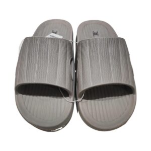 Classic Striped Men's Bathroom Slippers(Grey, 41-42)