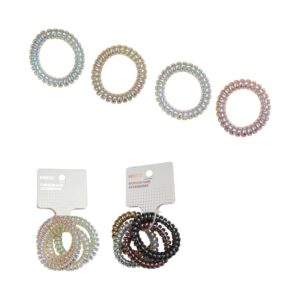 5.5 Colored Spiral Hair Ties (4pcs)