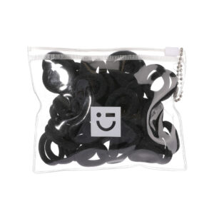 Solid Color Series Mini Hair Ties (Black, 50pcs)