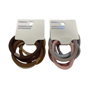 Colored Rubber Band with Thickened Flat Stripe 6pcs
