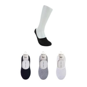 Odor Control Women's No-Show Socks 3 Pairs (Basic Colors)