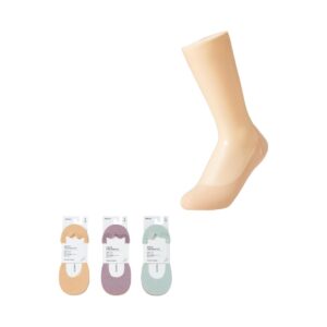 Women?s Ice Silk Low-Cut Socks 3 Pairs (Candy Color)