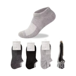 Sense of Design Anti-Slip Ankle Men's Short Socks (3 Pairs)(Basic)