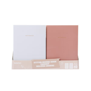 Taupe Series A6 Stitch-bound Book (40 Sheets) (3 Assorted Models) PDQ