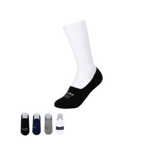 Solid Color Men's Cotton No-Show Socks
