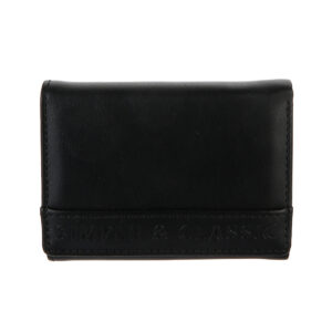 Women's 3D Letters Trifold Short Wallet(Black)