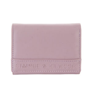 Women's 3D Letters Trifold Short Wallet(Light Purple)