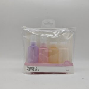 Candy Color Soft Travel Bottles Set (4 pcs)
