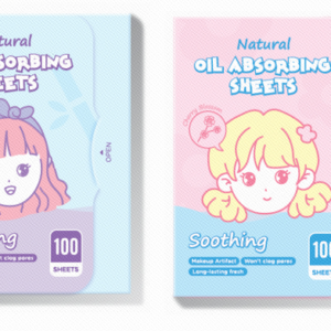 Miniso Natural Oil Absorbing Sheets 100 Sheets(Charcoal)