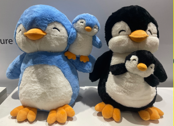Miniso Parent-Child Penguin Plush Toy 40CM(Blue)