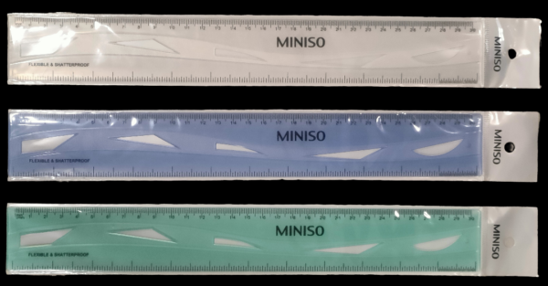 Miniso Flex Ruler- 30cm(Transparent)