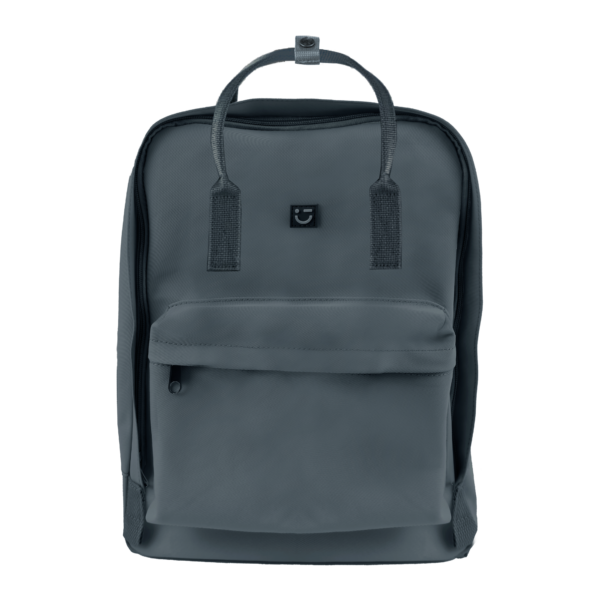 Solid Color Large Capacity Backpack(Blue Gray)
