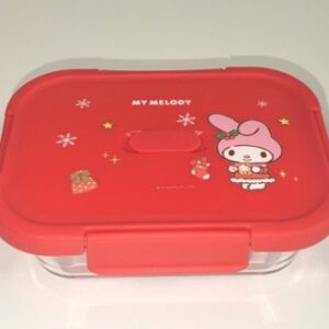 Sanrio characters Christmas Collection Glass Food Storage Container (640mL) (My Melody)