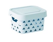 Macaron Series Storage Basket with Lid (Small)(Blue)