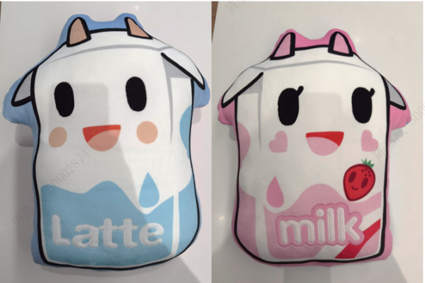 tokidoki Collection 18in. Double-Side Plush Toy (Latte & Strawberry Milk)